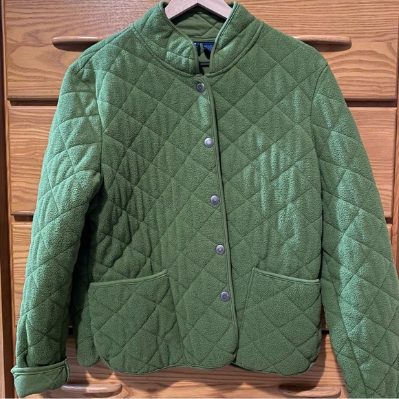 Falls Creek Green Fleece Jacket - Picture 1 of 4
